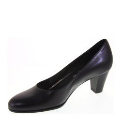 CONFORT 17I5162 Nappa Caffe Decolte Classico Tacco Basso Linea Comoda Nappa Caffe Pelle Marrone Made in Italy