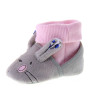 LULU Cat LX090007T pantofoline a calza scarpette Neonato Coniglietto Grigio