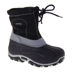 Doposci Bimbo Lytos 08213/39ITA K Bamby39 tessuto Nero e Grigio Lana Calda, Numerata Doppia