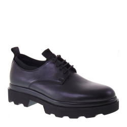 ANTICA CUOIERIA 20687-4-AF1 Scarpe Invernali Donna in Pelle Nero e Tessuto Madison Lycra