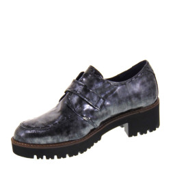 CALLAGHAN 13420 Scarpe Monk-Strap Donna in Naplack Nero sfumato Tacco 50 Soletta estraibile