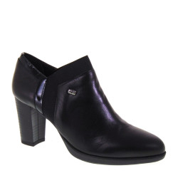 VALLEVERDE 38153 Tronchetti Eleganti tacco 70 in Pelle e Vernice Nero Tacco 70