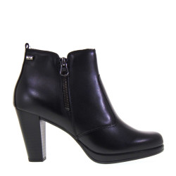 VALLEVERDE 46302 Tronchetti Donna in Pelle Nera