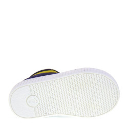 WALKEY 40076 Sneakers Bambino Primi Passi in Camoscio Blu e Giallo con Soletta estraibile in Aloe-Vera Made in Italy