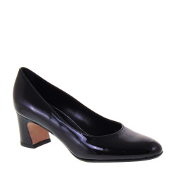 ELATA 16191 Decollete tacco 50 in Vernice Nera Made in Italy