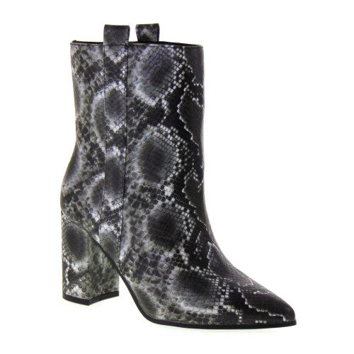 Gold & Gold GE108 Tronchetti donna invernali pelle maculata Grigia