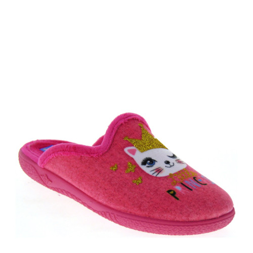PAT & FUL A20481 Pantofole Invernali Bimba in Panno caldo Fuxia