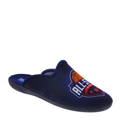 PAT & FUL AC8980 Pantofole Invernali Uomo in Panno caldo Blu