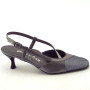ELATA 18178 Donna Scarpe Classiche Eleganti in raso acciaio con tacco 50