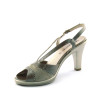 Confort 7083 Donna Sandali vernice camoscio champagne tacco 9 plateau