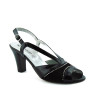Confort 8056 Donna Sandali camoscio vernice nero tacco 8