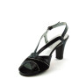 Confort 8056 Donna Sandali camoscio vernice nero tacco 8