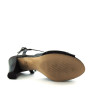 Confort 8056 Donna Sandali camoscio vernice nero tacco 8