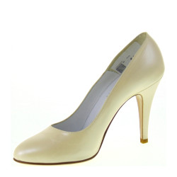 ELATA MARYLIN, Scarpe da Sposa da Campionario, Decollete Tacco 10 plateau interno pelle perlata avorio