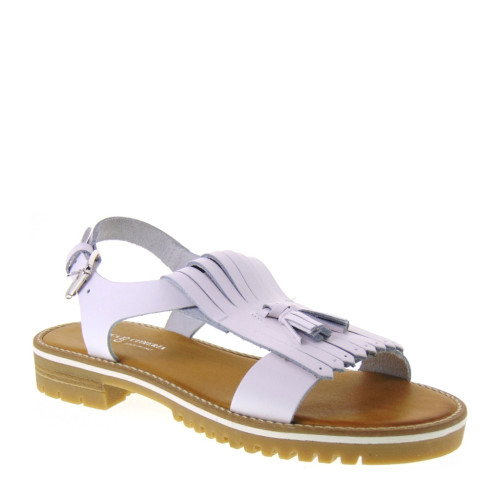 ANTICA CUOIERIA 1512 - Sandali donna Tacco basso in pelle bianca