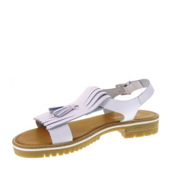 ANTICA CUOIERIA 1512 - Sandali donna Tacco basso in pelle bianca