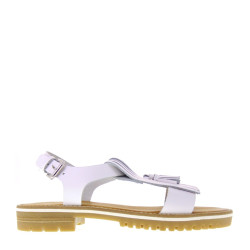 ANTICA CUOIERIA 1512 - Sandali donna Tacco basso in pelle bianca