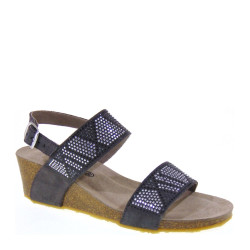 Sandali Donna Plantare Soft Grunland PAGE SB0703-40 Camoscio Antracite