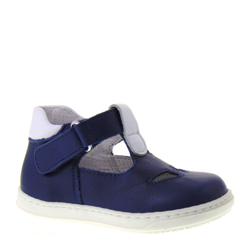 Scarpe Bimbo modello due Occhi in Pelle color Blu WALKEY H60529 made in Italy