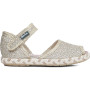 GORILA 50214 Sandali Bimba con velcro in tessuto Yuta Oro Glitter