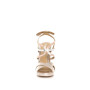MARIAMARE 66670 Sandali Donna stampa serpente metalizzato Champagne