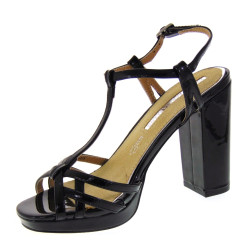 MARIAMARE 66672 C17588 Sandali Eleganti modello Charlestone Vernice Nera