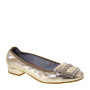 ALBERTO LA TORRE 4634 Scrach El.Seta Ballerine in Pelle Platino Rosato Made in Italy