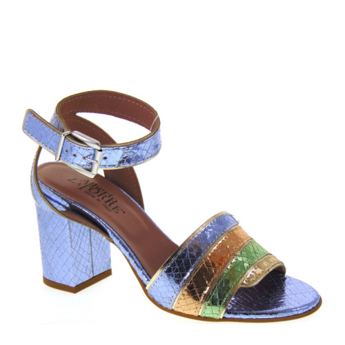 ALBERTO LA TORRE 4658 Sandali Donna in Pelle color Multi Cielo tacco 70 Made in Italy