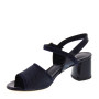 ELATA 19130 Sandali eleganti Made in Italy Tacco 50 in Pelle e Vernice Blu