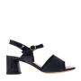 ELATA 19130 Sandali eleganti Made in Italy Tacco 50 in Pelle e Vernice Blu