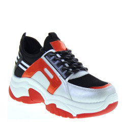 Generico Mk017 Sneaker Casual Donna Sintetico Multicolore Tacco A Zeppa 5Cm Bicolori