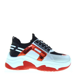 Generico Mk017 Sneaker Casual Donna Sintetico Multicolore Tacco A Zeppa 5Cm Bicolori