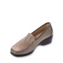 STILEDIVITA 2363 Mocassini Casual Donna Pelle Bronzo Tacco Zeppa 5Cm Suola Gomma
