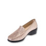 STILEDIVITA 2465 Mocassini Casual Donna Pelle Stampata Rosa Tacco Zeppa 5Cm Suola Gomma