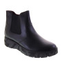 STILEDIVITA 7431Z Stivaletti Casual Donna Pelle Nero Tacco Zeppa 4Cm Suola Gomma Gambale Caviglia