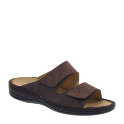 STILEDIVITA 7876 Ciabatte Sandali Uomo Pelle Testa Moro  Suola Gomma