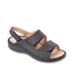 STILEDIVITA 7877 Sandali Sportivi Uomo Pelle Antracite 4Cm Suola Gomma