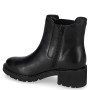 VALLEVERDE 17121 Stivaletti Casual Donna Pelle Nero Tacco Grosso 5Cm Suola Gomma Gambale Caviglia VALLEVERDE 17121 Stivaletti Casual Donna Pelle Nero Tacco Grosso 5Cm Suola Gomma Gambale Caviglia