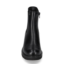 VALLEVERDE 17121 Stivaletti Casual Donna Pelle Nero Tacco Grosso 5Cm Suola Gomma Gambale Caviglia VALLEVERDE 17121 Stivaletti Casual Donna Pelle Nero Tacco Grosso 5Cm Suola Gomma Gambale Caviglia