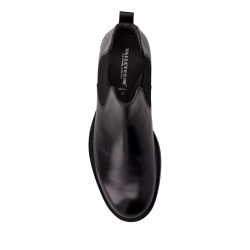 VALLEVERDE 17873 Stivaletti Eleganti Uomo Pelle Nero Tacco Grosso 3Cm Suola Gomma Gambale Caviglia
