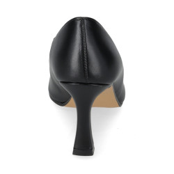 VALLEVERDE 19100A Decollete Cerimonia Donna Pelle Sintetica Nero Tacco Stiletto 8Cm Suola Gomma