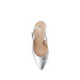 VALLEVERDE 19101B Slingback Cerimonia Donna Pelle Laminata Argento Tacco Stiletto 8Cm Suola Gomma VALLEVERDE 19101B Slingback Cerimonia Donna Pelle Laminata Argento Tacco Stiletto 8Cm Suola Gomma