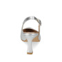 VALLEVERDE 19101B Slingback Cerimonia Donna Pelle Laminata Argento Tacco Stiletto 8Cm Suola Gomma VALLEVERDE 19101B Slingback Cerimonia Donna Pelle Laminata Argento Tacco Stiletto 8Cm Suola Gomma