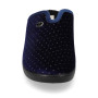 VALLEVERDE 25242 Pantofole Casa Camera Donna Panno Blu Tacco Zeppa 4Cm Suola Gomma