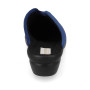 VALLEVERDE 25242 Pantofole Casa Camera Donna Panno Blu Tacco Zeppa 4Cm Suola Gomma