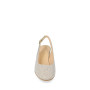 VALLEVERDE 28200 Slingback Cerimonia Donna Tessuto Oro Tacco Grosso 6Cm Suola Gomma Sintetica