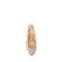 VALLEVERDE 28200 Slingback Cerimonia Donna Tessuto Oro Tacco Grosso 6Cm Suola Gomma Sintetica