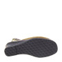 VALLEVERDE 33266 Sandali Confort Donna Pelle Camoscio Bronzo Tacco Zeppa 5Cm Suola Gomma