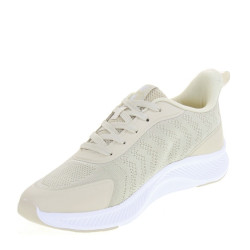 VALLEVERDE 34200 Sneaker Casual Donna Tessuto Beige  Suola Gomma