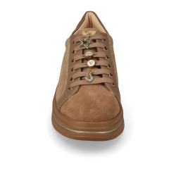 VALLEVERDE 35480 Sneaker Casual Donna Scamosciato Taupe Tacco Zeppa 5Cm Suola Gomma VALLEVERDE 35480 Sneaker Casual Donna Scamosciato Taupe Tacco Zeppa 5Cm Suola Gomma